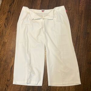 Vince Camuto 24W White Wide Leg Trousers - NEW